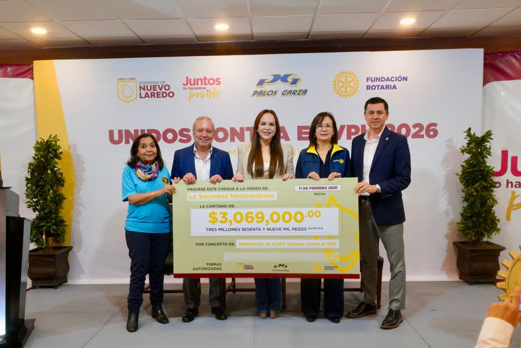 REFRENDA GOBIERNO MUNICIPAL COMPROMISO CON BIENESTAR DE LA NIÑEZ; ANUNCIA JUNTO A ROTARIOS Y PG MARATONES CAMPAÑA DE  VACUNACIÓN CONTRA EL VPH