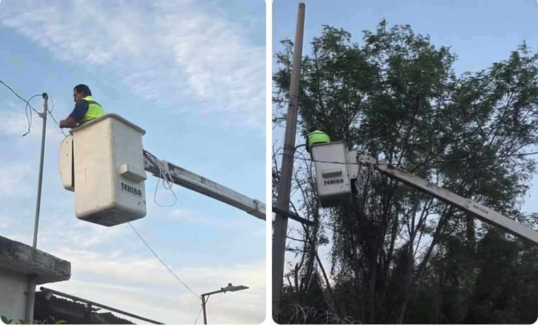 Imparable rehabilitación del alumbrado público en Reynosa