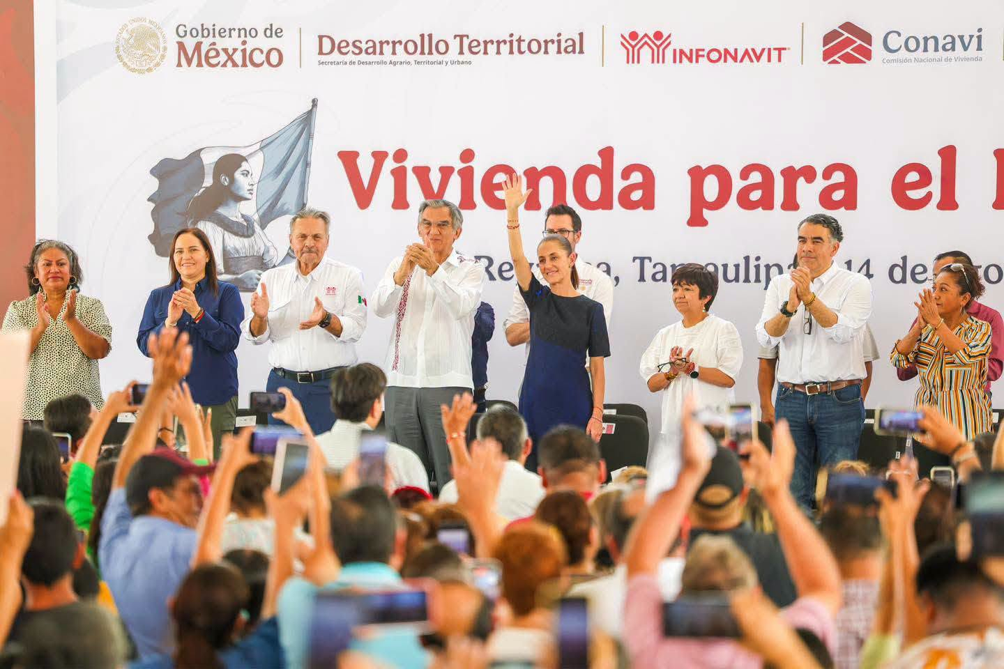 Inicia Claudia Sheinbaum gira por Tamaulipas con entrega de viviendas en Reynosa