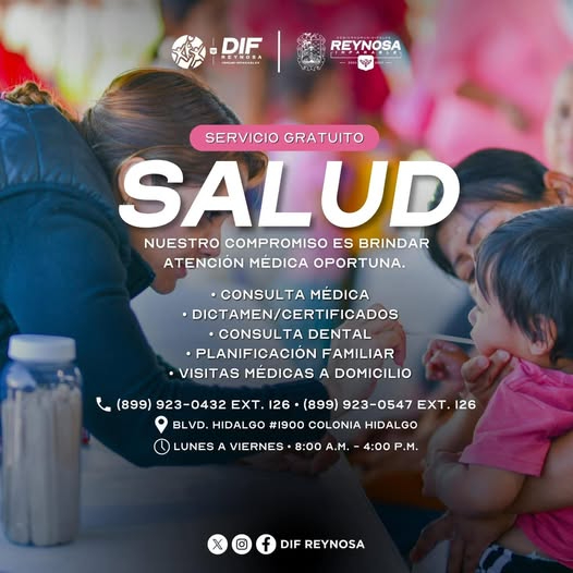 Ofrece DIF-Reynosa consultas médicas gratuitas a la ciudadanía