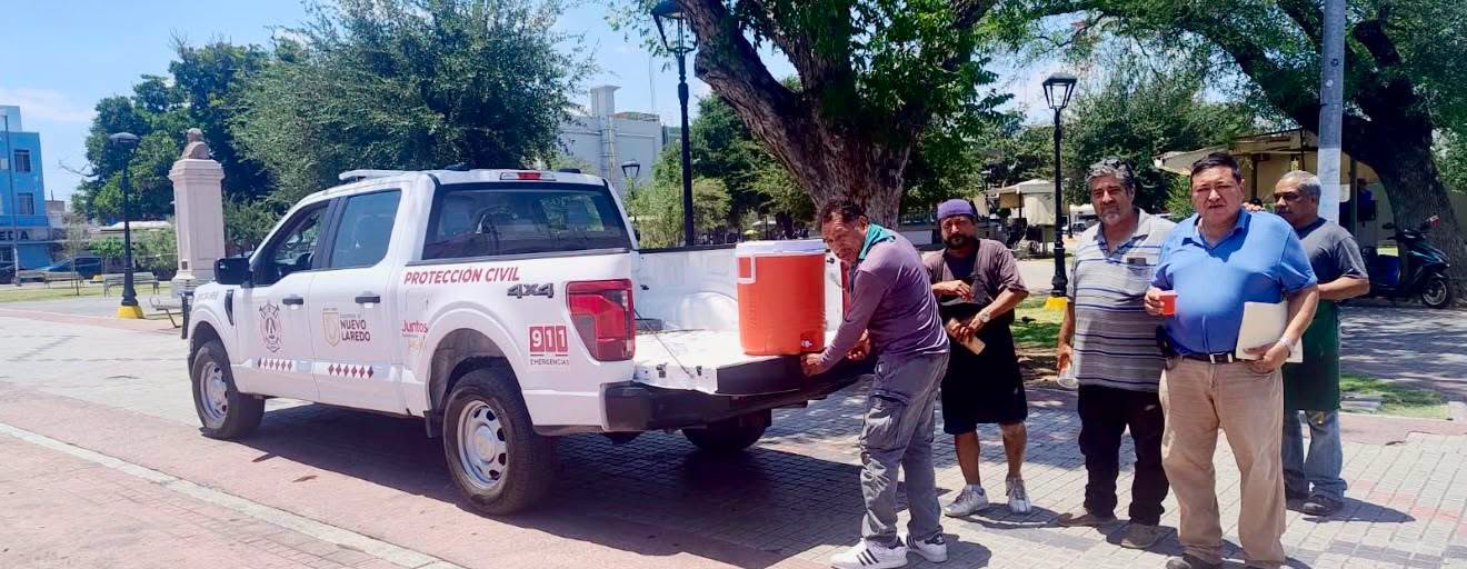 PERMANECE ACTIVO OPERATIVO DE HIDRATACIÓN PARA PROTEGER A LA POBLACIÓN ANTE LAS ALTAS TEMPERATURAS