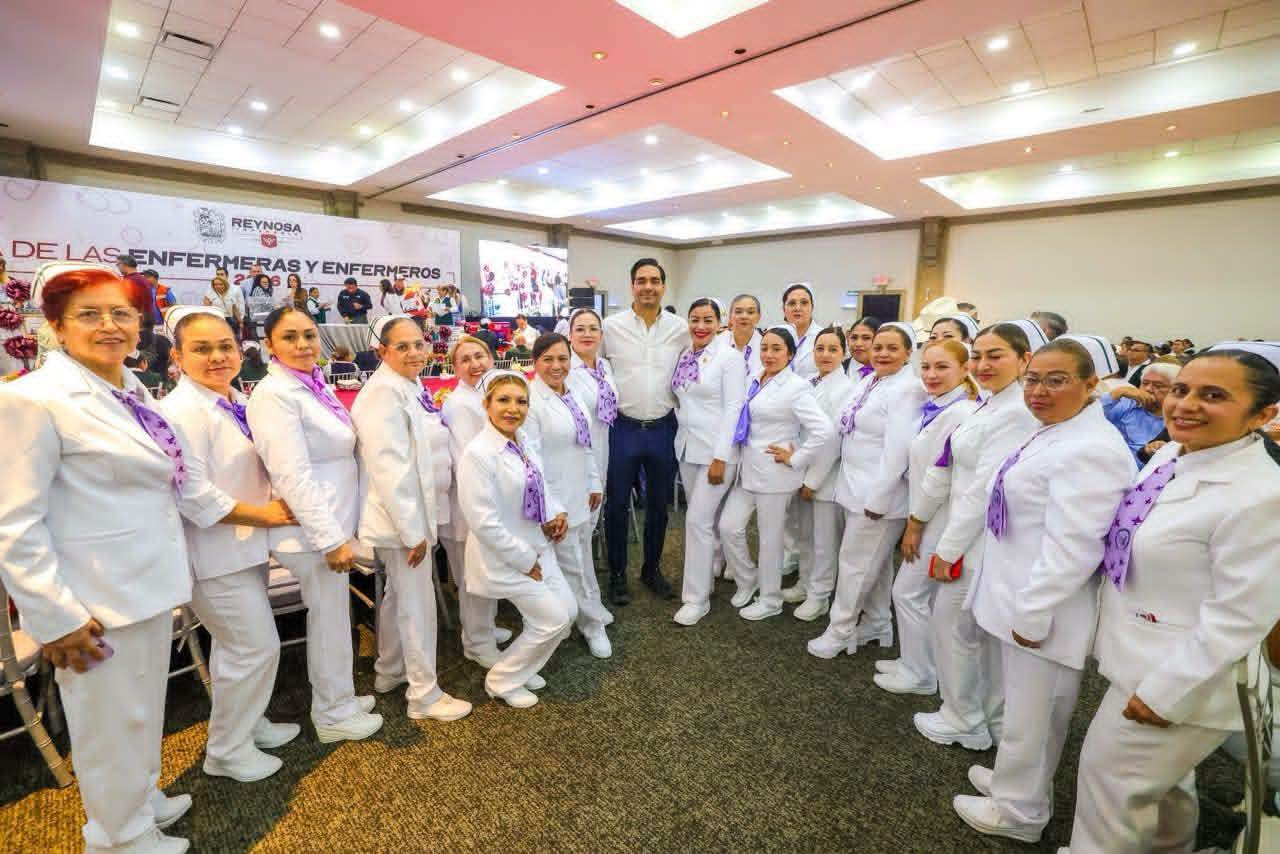 Reconoció el Alcalde Carlos Peña Ortiz labor y sacrificio del personal de enfermería en Reynosa