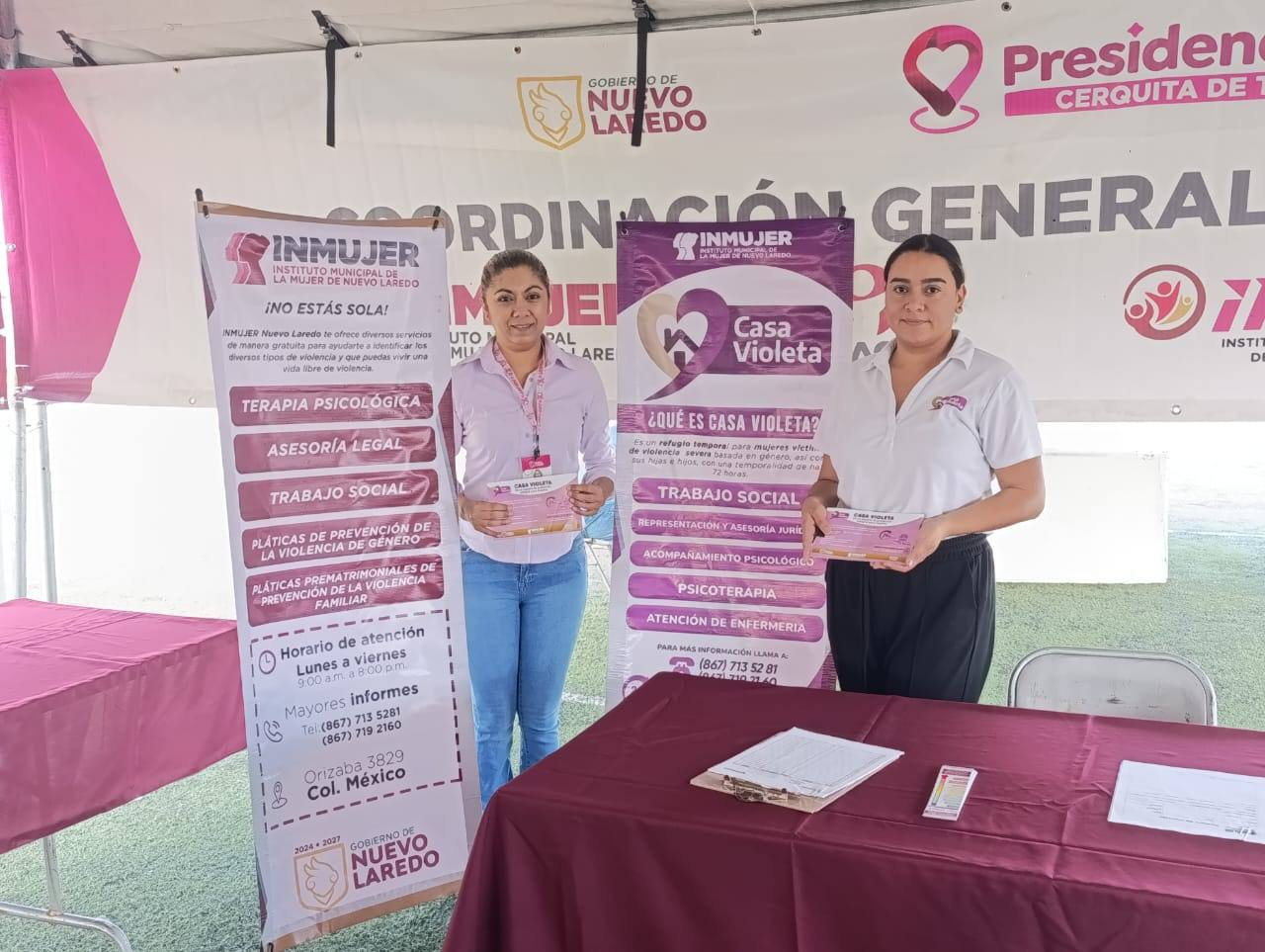 INMUJER INSTALA MÓDULOS INFORMATIVOS EN PLAZAS PÚBLICAS