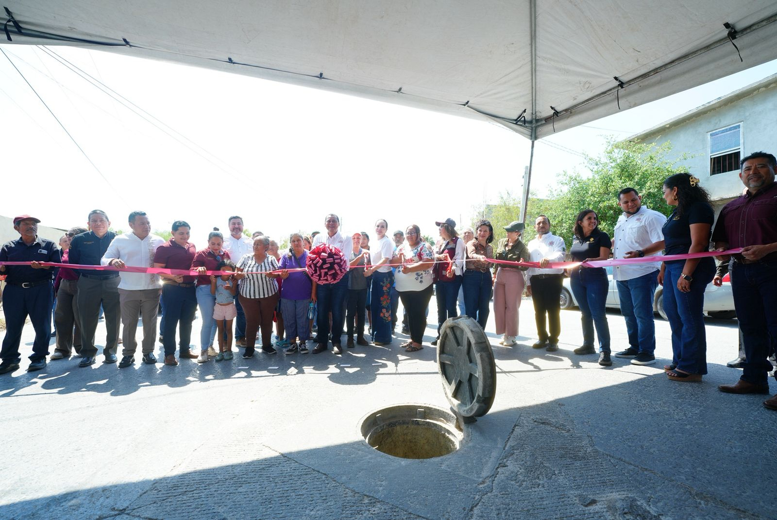 ENTREGA ALCALDESA CARMEN LILIA CANTUROSAS OBRAS DE INFRAESTRUCTURA HIDRÀULICA Y SANITARIA