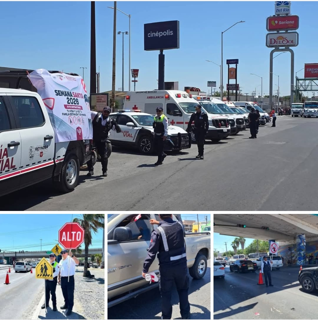 Gobierno municipal refuerza seguridad en Reynosa con operativo de Semana Santa 2026