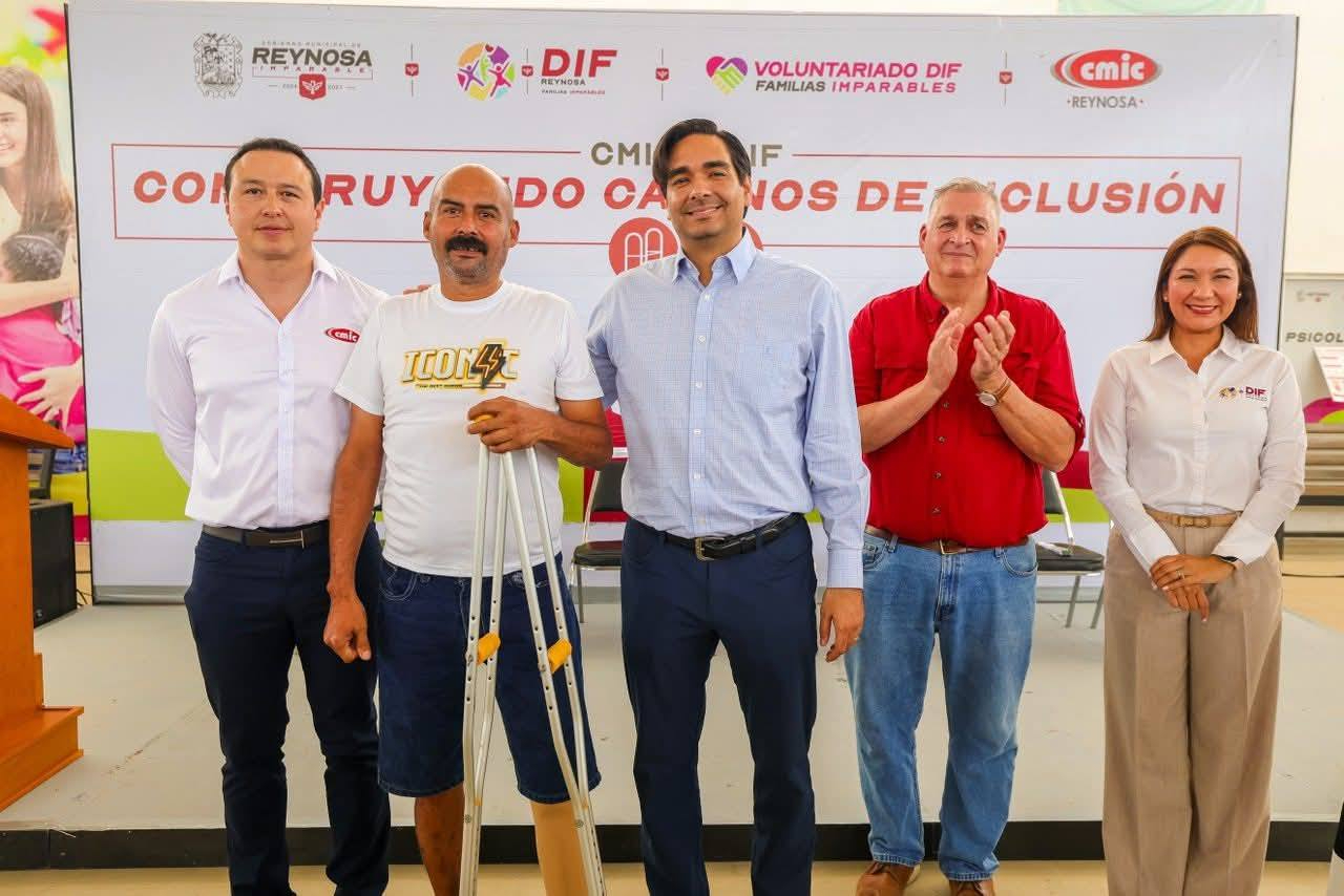 Beneficiaron DIF, CMIC y Gobierno de Reynosa a pacientes con discapacidad