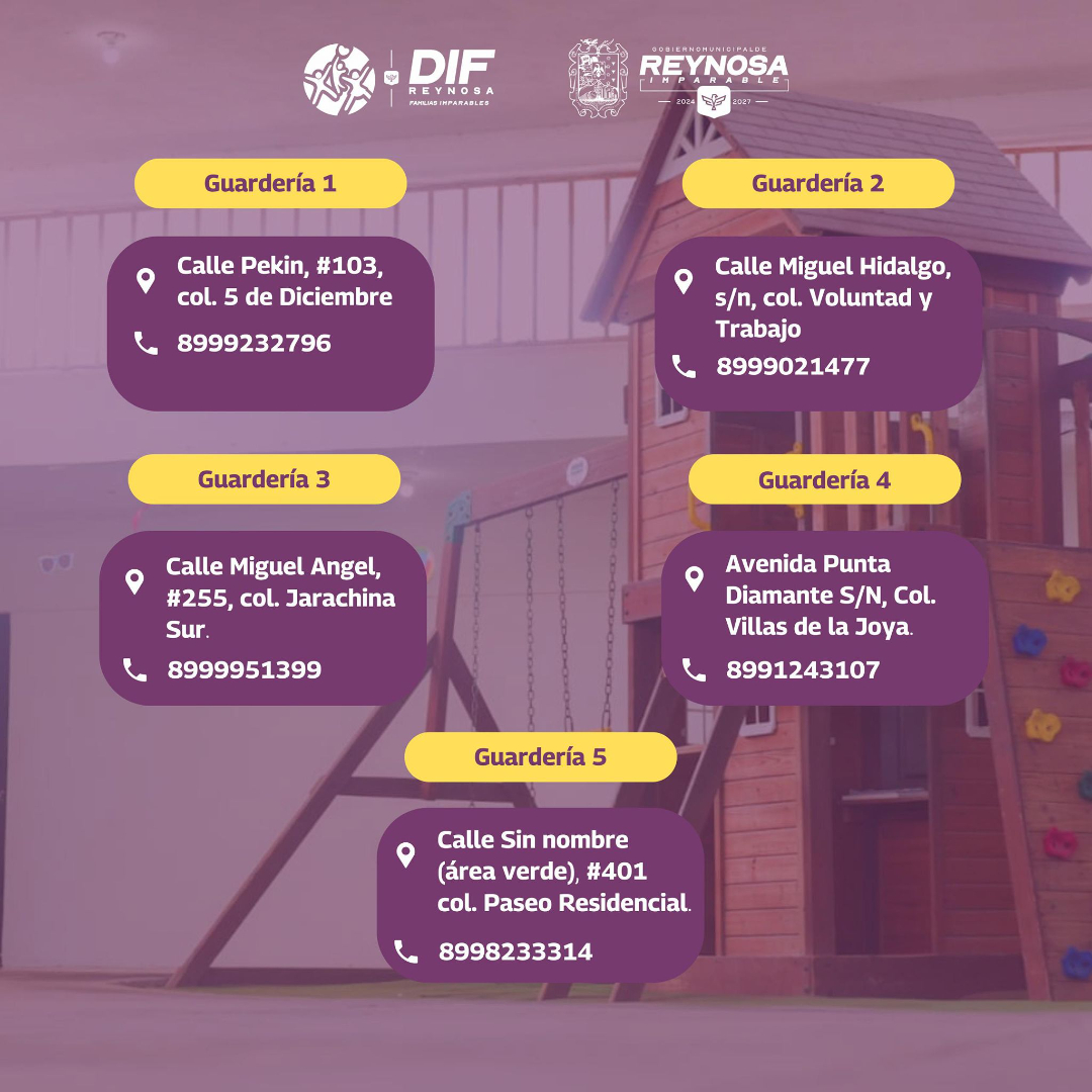 Cuenta DIF-Reynosa con preinscripciones en Guardería