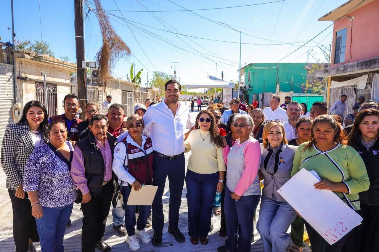 Carlos Peña Ortiz entrega pavimentación y mejora la calidad de vida de las familias
