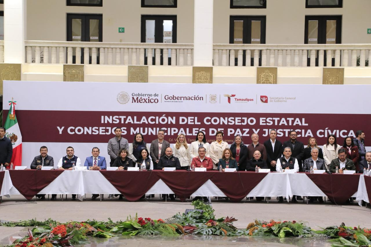Instala Tamaulipas Consejos de Paz y Justicia Cívica; es primera entidad donde se entregan títulos a asociaciones religiosas