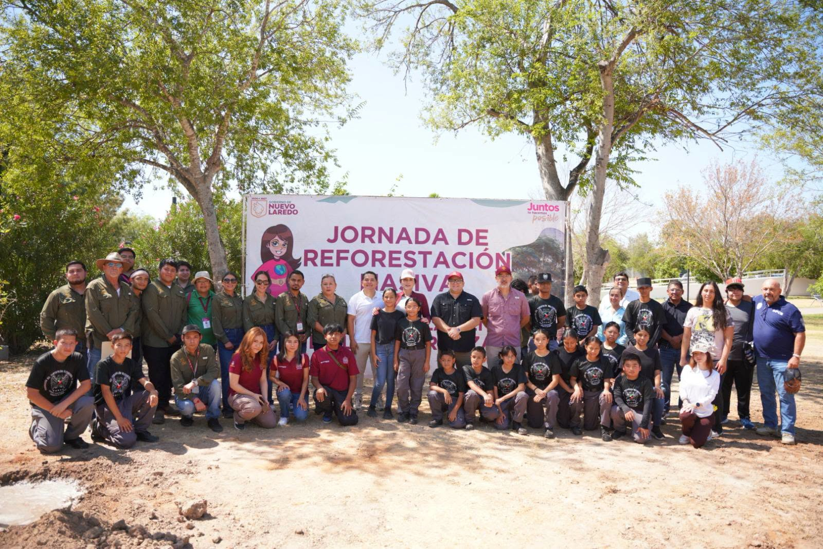 SE SUMA GOBIERNO DE CARMEN LILIA CANTUROSAS A JORNADA NACIONAL DE REFORESTACIÓN