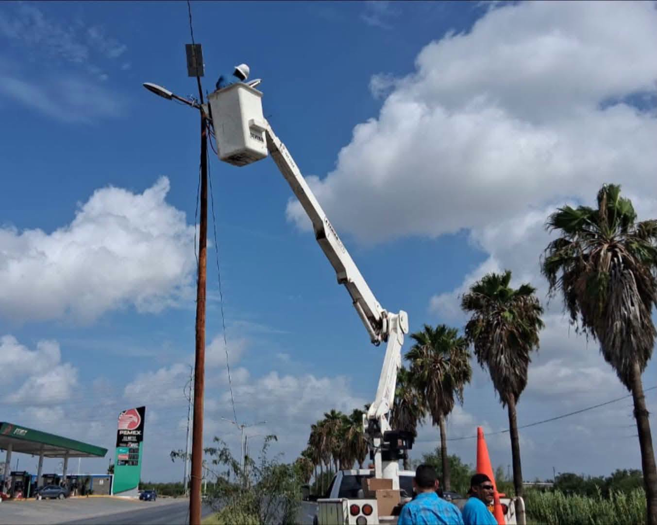 Mejoró alumbrado público jornada de refuerzo del Gobierno de Reynosa