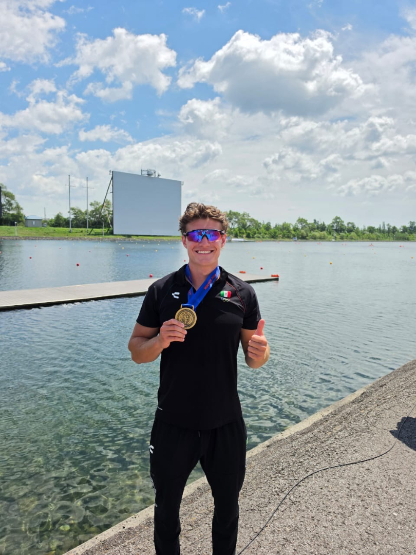 Conquista el tamaulipeco Diego Popa oro y plata en el Panamericano de Canotaje