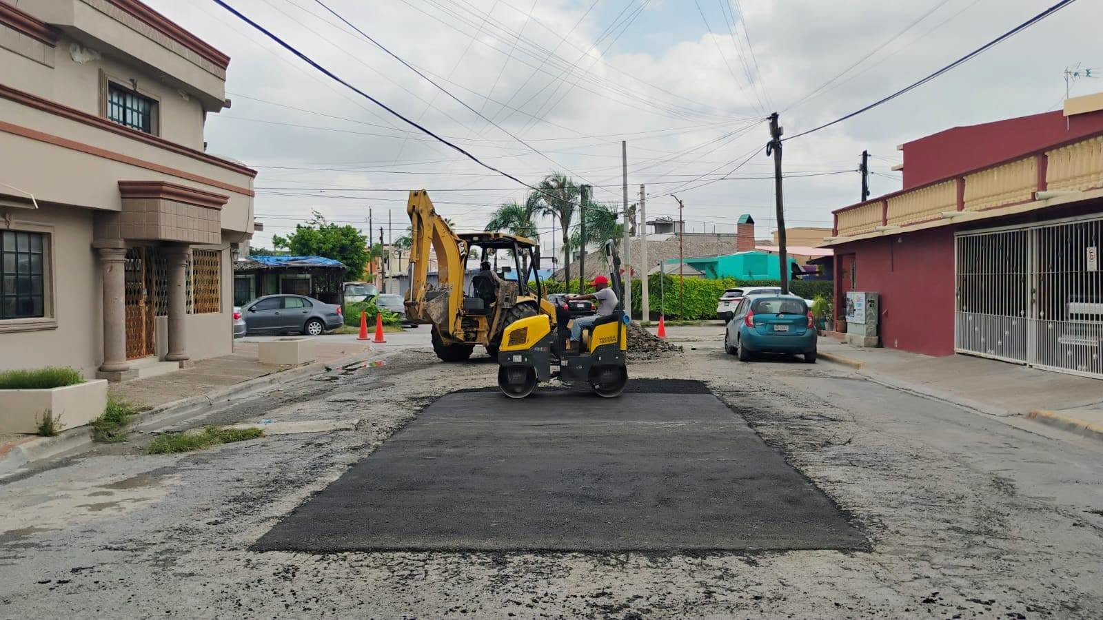 Intensificó Servicios Públicos trabajo de bacheo en Reynosa
