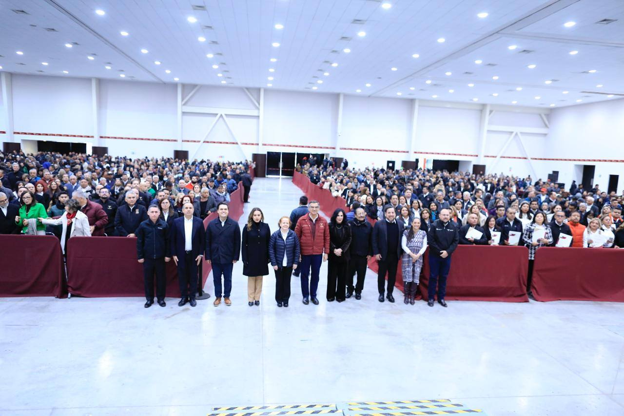 Aumento salarial y pensiones seguras garantiza Américo a las y los trabajadores del Estado