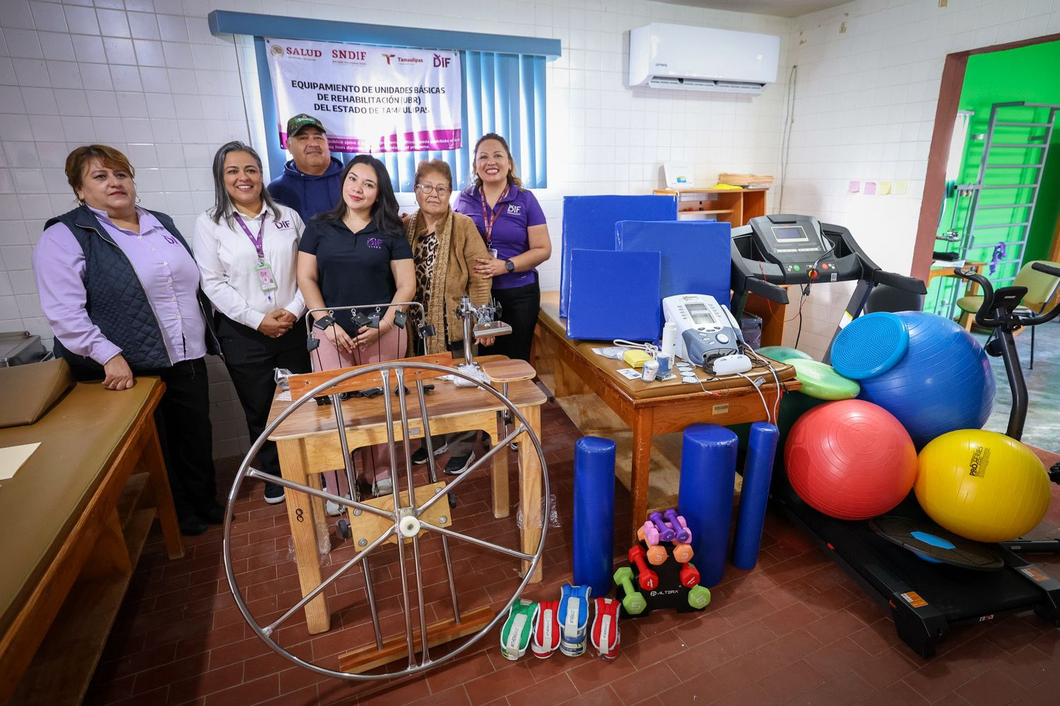 Equipa DIF Tamaulipas Unidades Básicas de Rehabilitación en municipios prioritarios