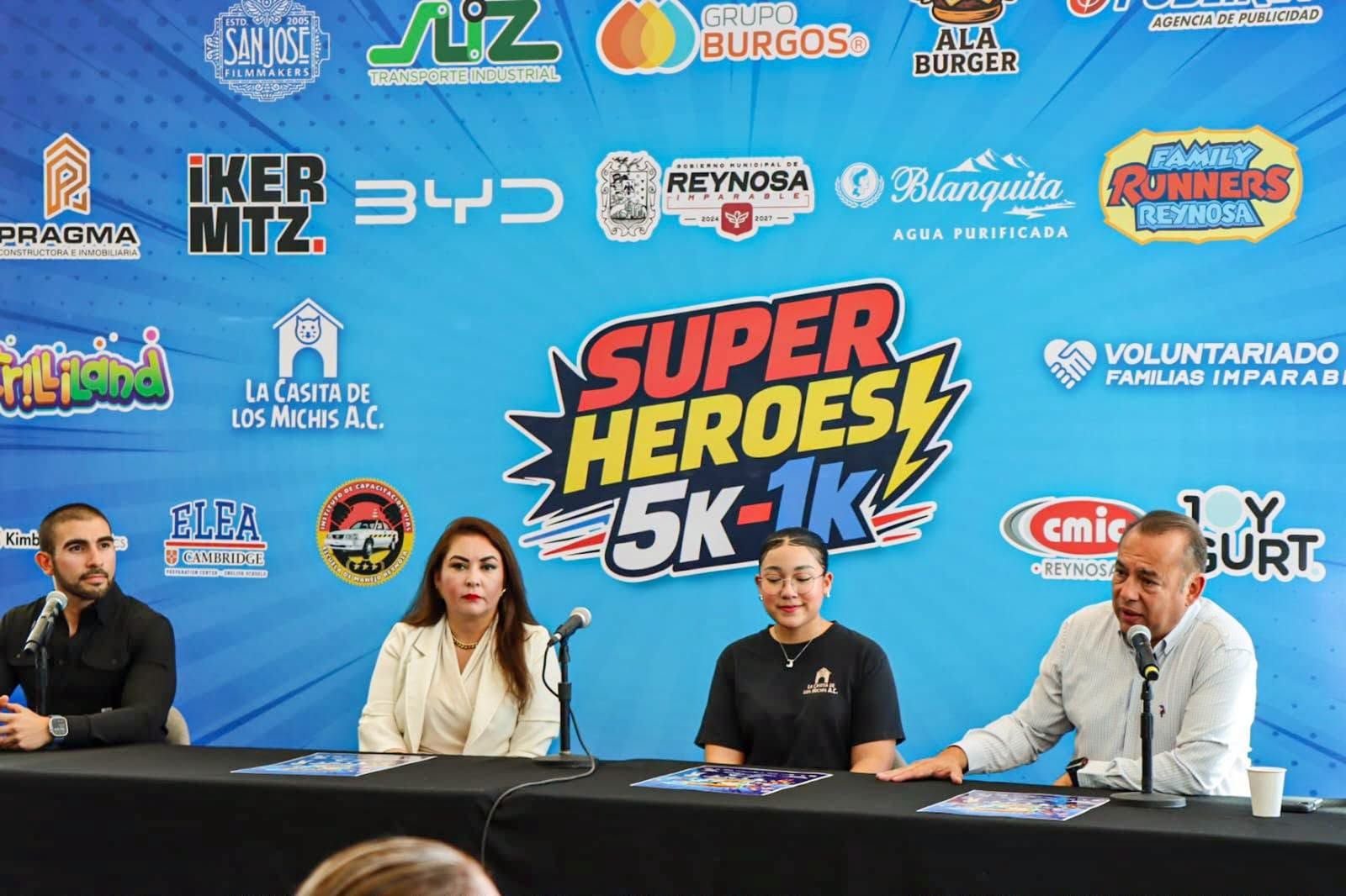 Promueve Gobierno de Reynosa Carrera Super Héroes 5K y 1K en el Polideportivo