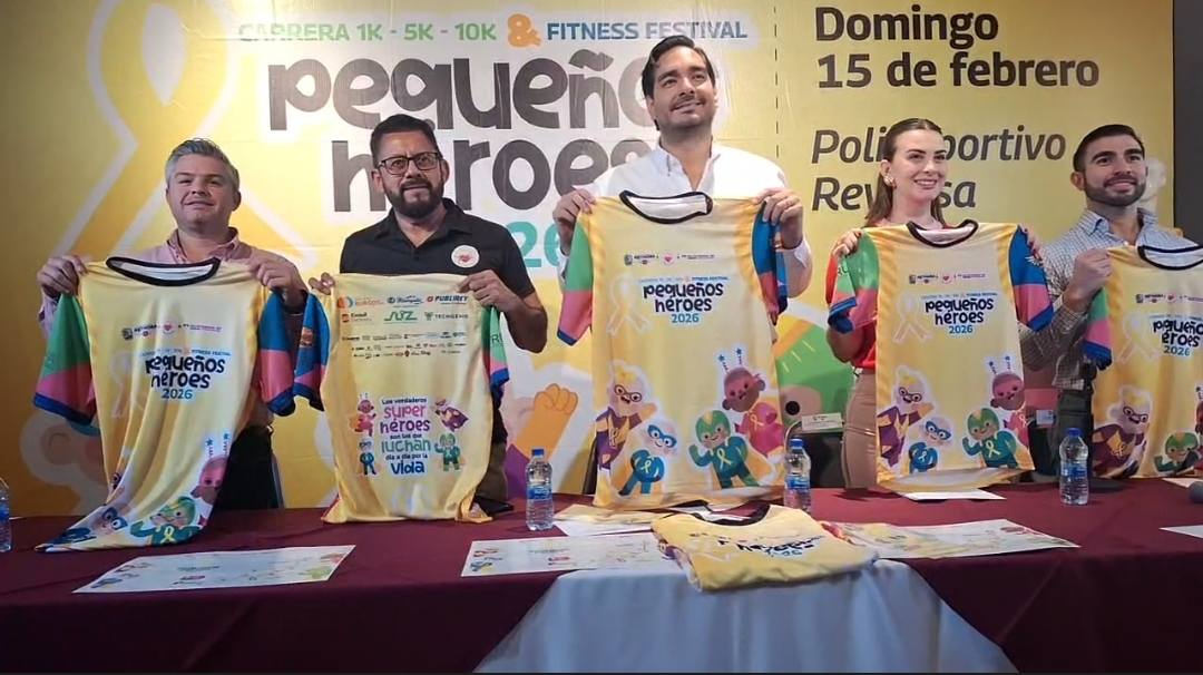 Reynosa se une por una causa de vida: presenta Carlos Peña  la carrera “Pequeños Héroes 2026”