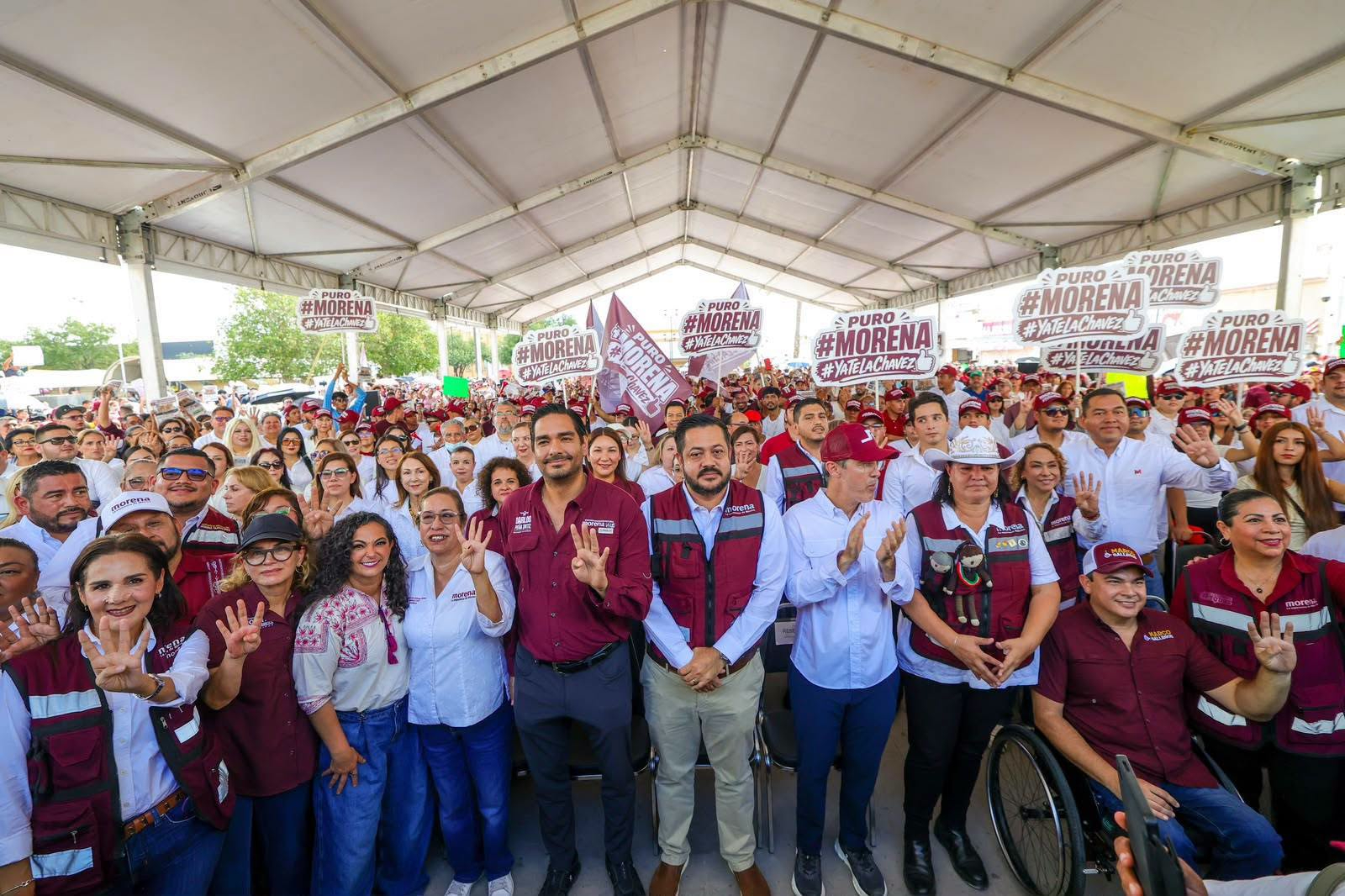 Encabezó Carlos Peña Ortiz Asamblea Informativa en Defensa de la Soberanía, junto con la dirigencia, Senadores, Diputados y Consejeros de MORENA