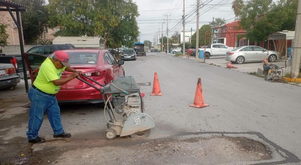 Exhorta Gobierno de Reynosa a circular con precaución durante obras de bache