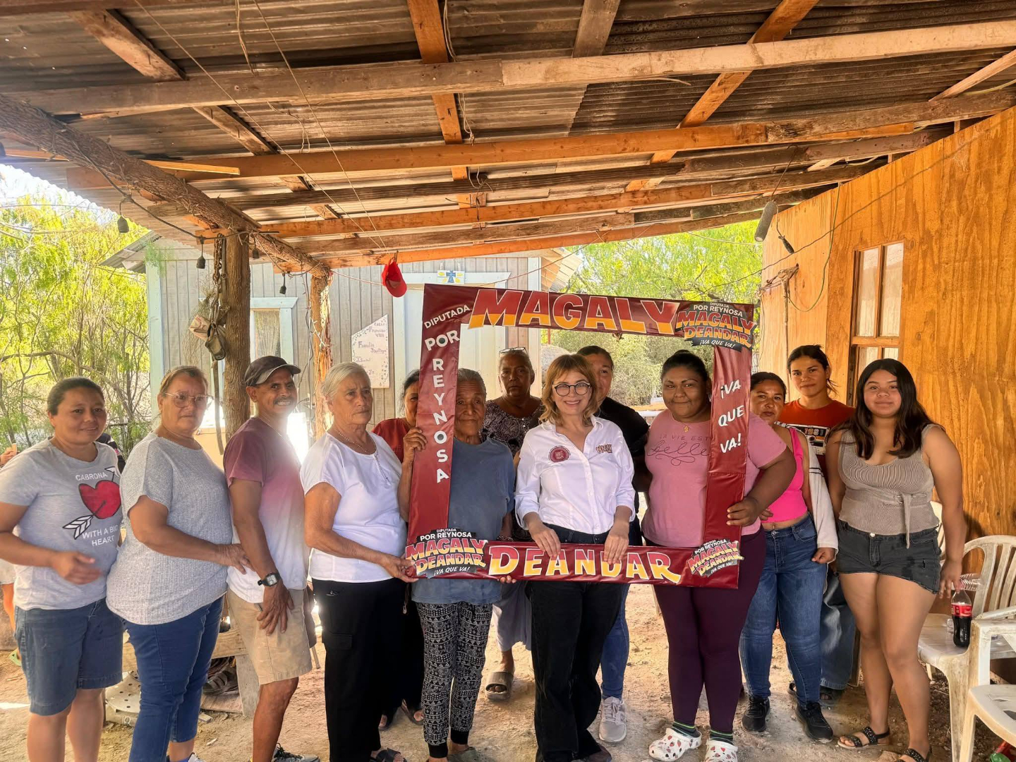 Escuchar para transformar: Magaly Deandar recorre el ejido Los Longoria en Reynosa