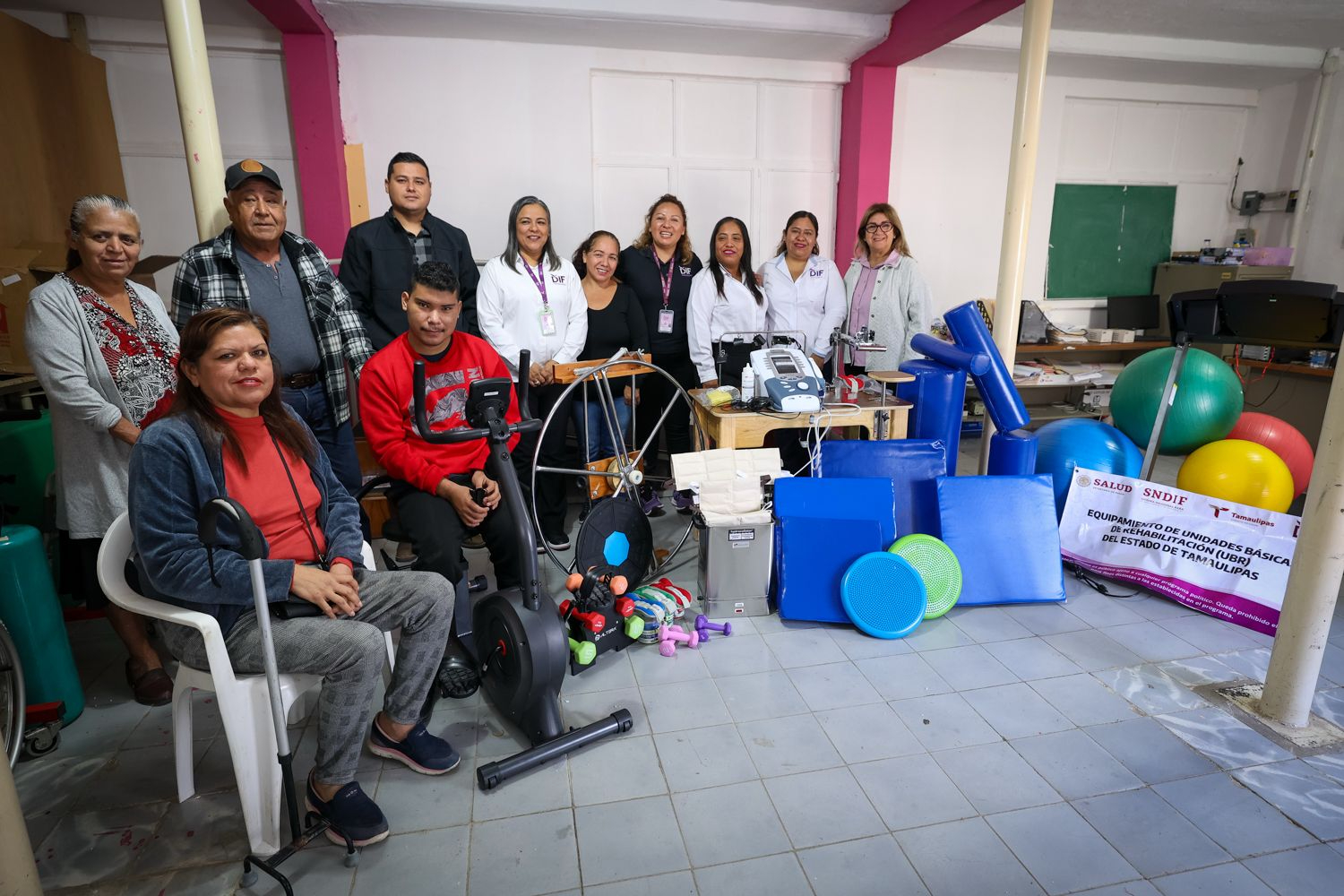 Equipa DIF Tamaulipas Unidades Básicas de Rehabilitación en municipios prioritarios