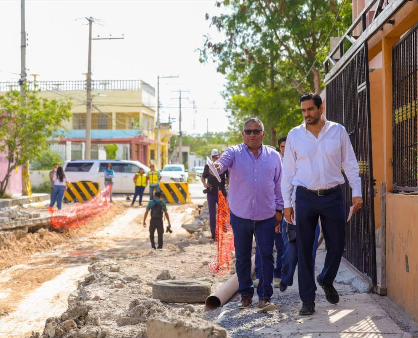 Carlos Peña Ortiz supervisa obra clave de drenaje que beneficiará a más de 22 mil habitantes en Reynosa