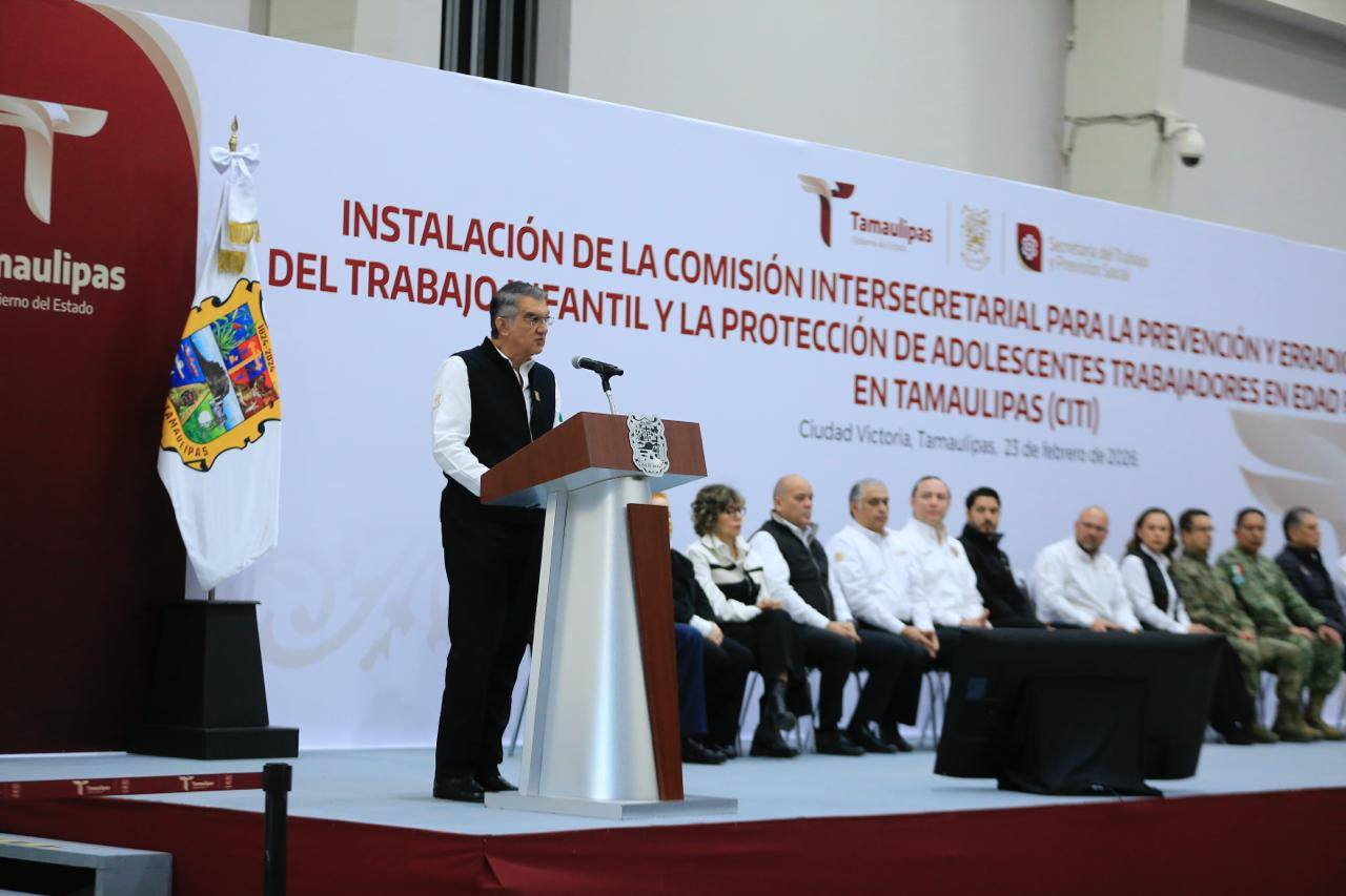 Instala Américo Comisión Para Prevenir y Erradicar el Trabajo Infantil en Tamaulipas