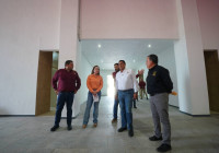 SUPERVISA ALCALDESA CARMEN LILIA CANTUROSAS AVANCES DEL CENTRO DEPORTIVO MULTIDISCIPLINARIO EN LA COLONIA EL NOGAL